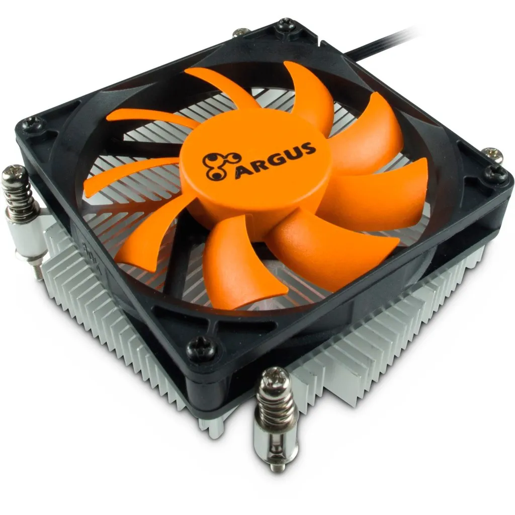 Argus T-200 Processore Refrigeratore 8 cm Nero, Arancione, raffreddamento CPU - immagine 1