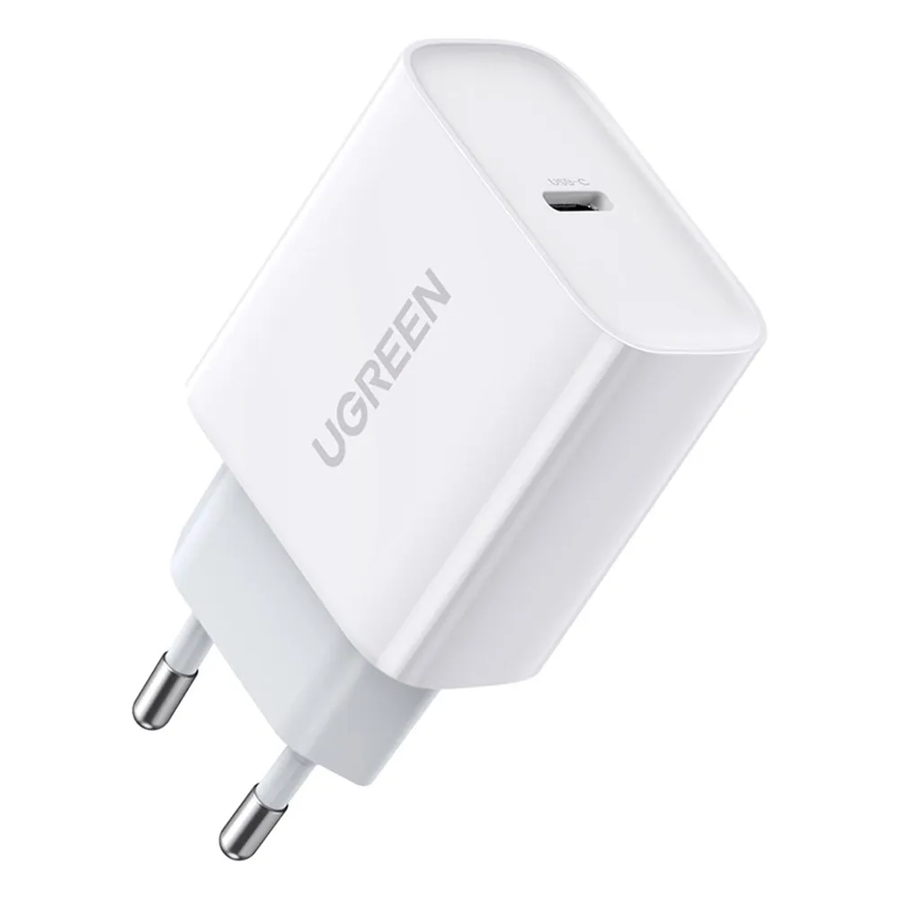 Caricatore da rete UGREEN CD137, 20W, 3A, 1 x USB-C, Bianco - immagine 1