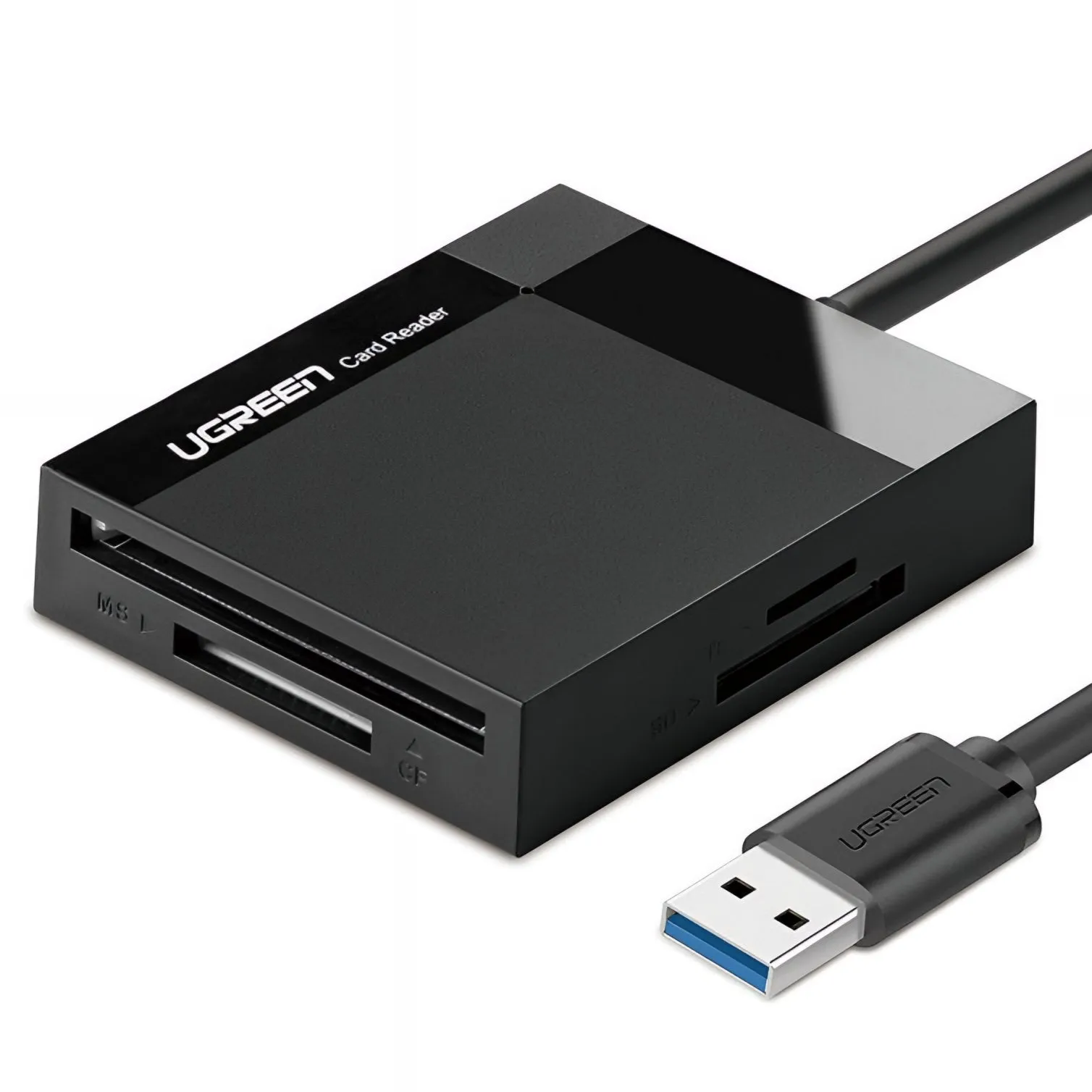 Lettore di schede USB 3.0 UGREEN CR125, SD - microSD - CF - MS, Nero - immagine 1
