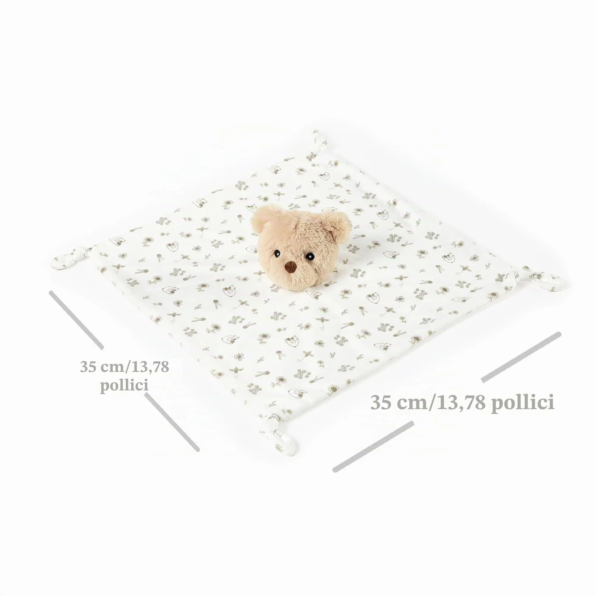 CREVENT Morbida coperta in pile per neonati, morbido peluche orso per ragazze e ragazzi, coperta per coccole, idea regalo di compleanno - immagine 2