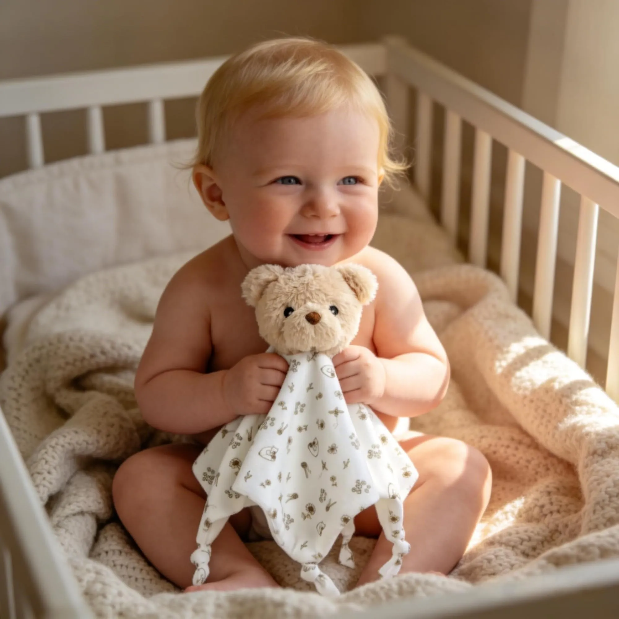 CREVENT Morbida coperta in pile per neonati, morbido peluche orso per ragazze e ragazzi, coperta per coccole, idea regalo di compleanno - immagine 5