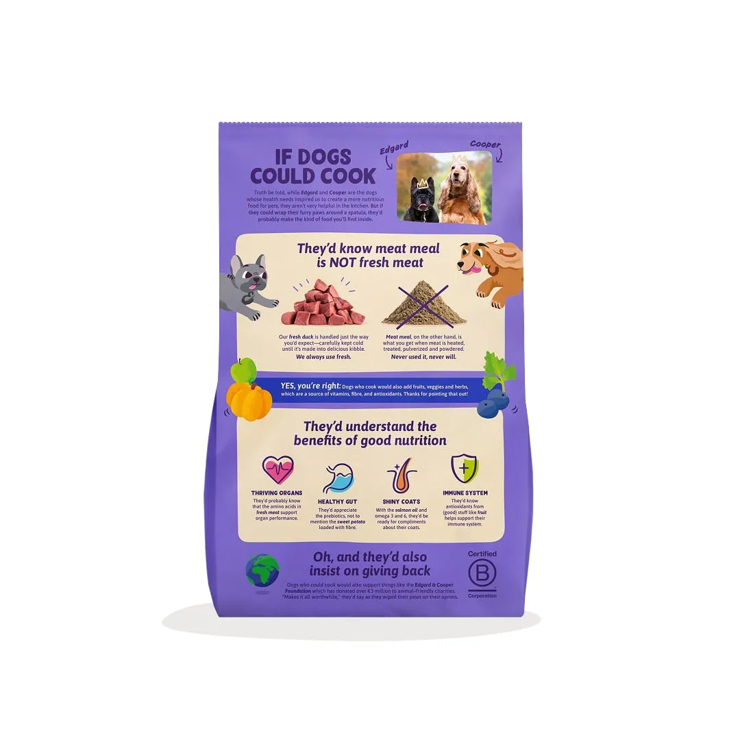 Edgard & Cooper Crochette Cani Adulti, Senza Cereali Per Cani Di Taglia Medium (7kg), Anatra Fresca, Ricetta Ipoallergenica, Ingredienti Naturali, Senza Farine Di Carne, Un Equilibrio Di Fibre - immagine 2