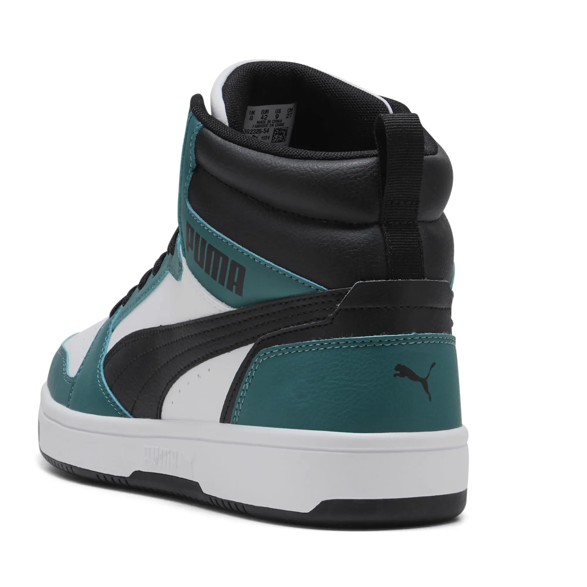 PUMA Sneakers Rebound 44, Emerald Ice Black White Green - immagine 2