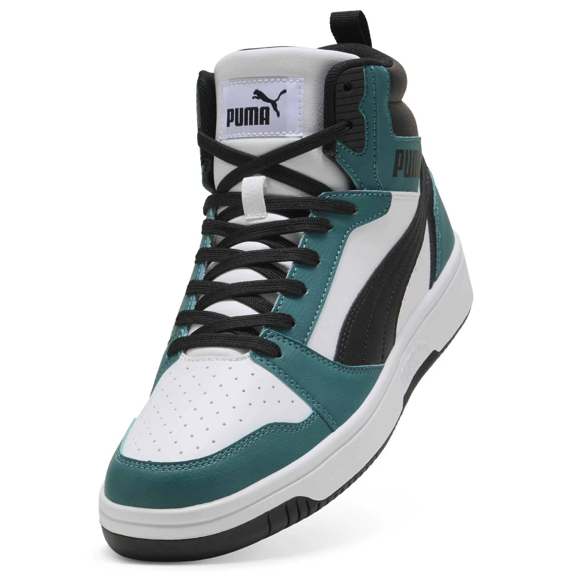 PUMA Sneakers Rebound 44, Emerald Ice Black White Green - immagine 6