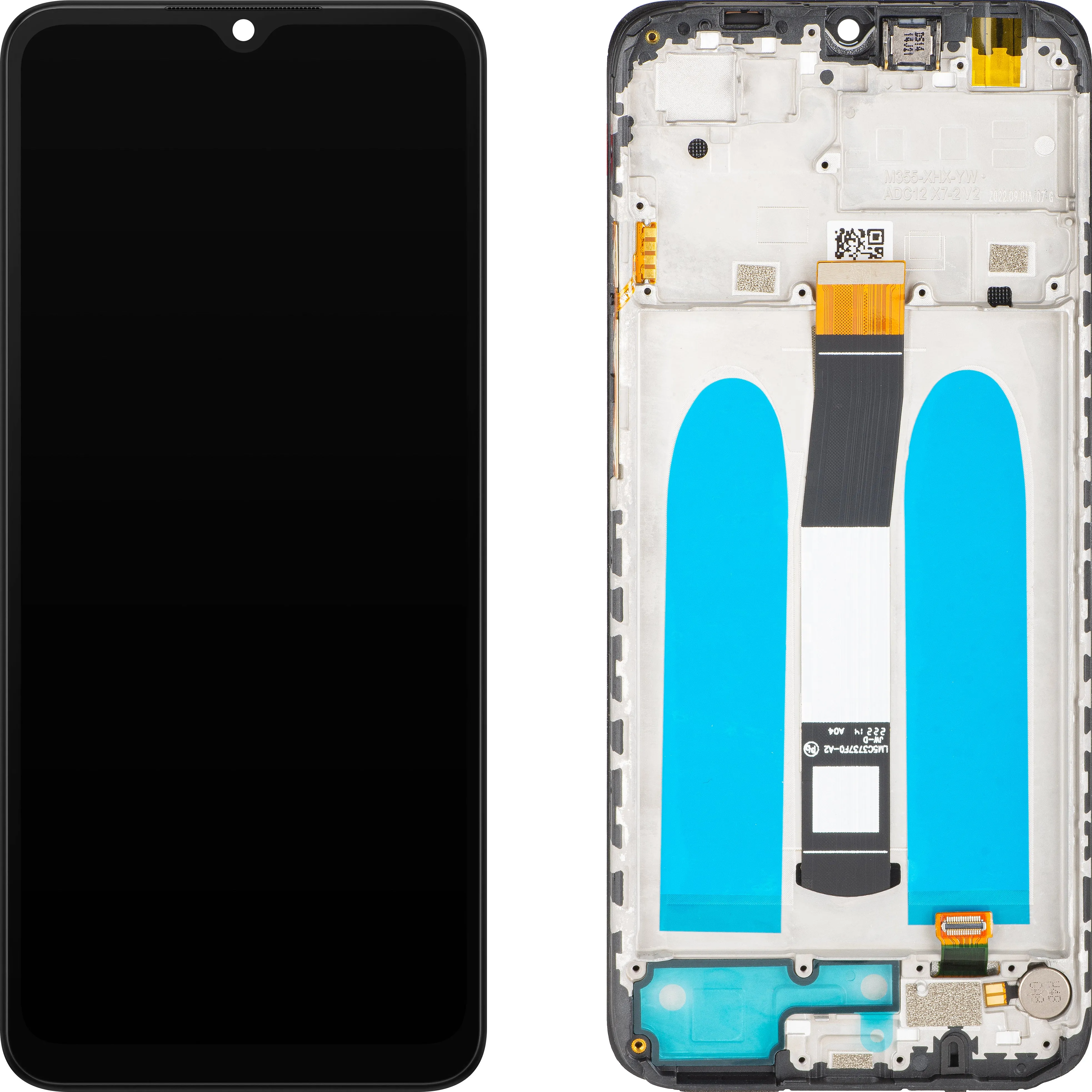 Display con Touchscreen MP compatibile con Xiaomi Poco C40 / Redmi 10 Power / 10C, con Cornice, Nero - immagine 1