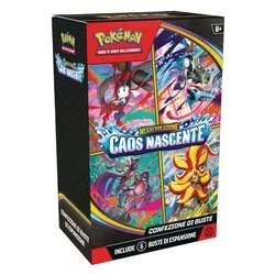 Carte gioco POKÉMON Megaevoluzione Caos Nascente bundle 6 buste Assortito PK10403 I - immagine 1