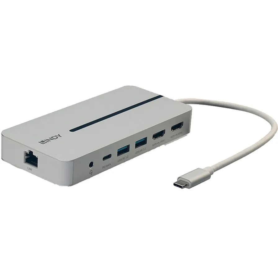43360 replicatore di porte e docking station per laptop Cablato USB 3.2 Gen 1 (3.1 Gen 1) Type-C Argento, Bianco - immagine 1