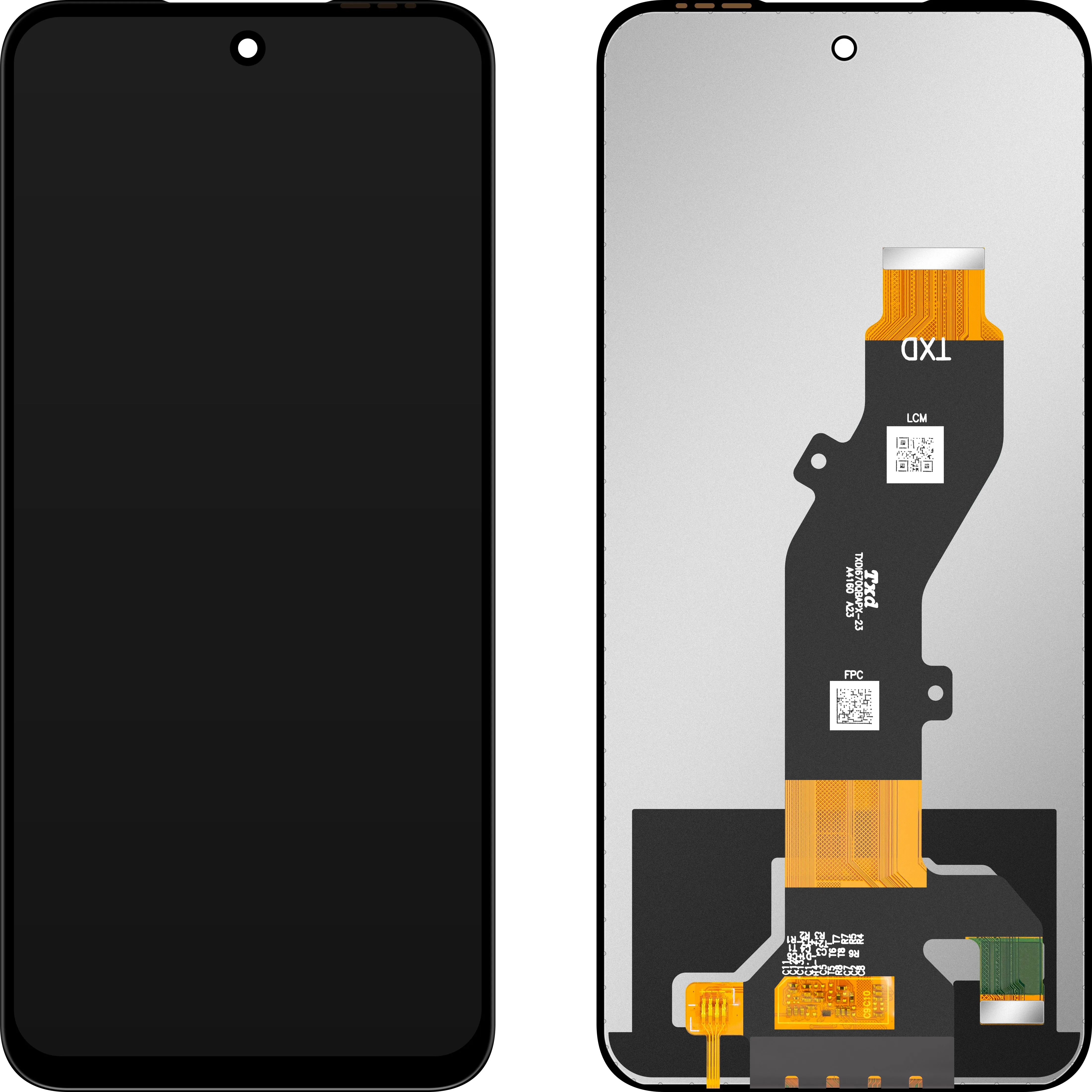 Display con Touchscreen MP compatibile con Tecno Pop 9 / Pop 9 4G / Pova 6 Neo 5G / Spark 30C / Spark 30C 5G - immagine 1