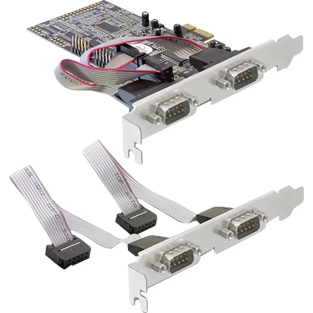 4 x serial PCI Express card scheda di interfaccia e adattatore - immagine 1