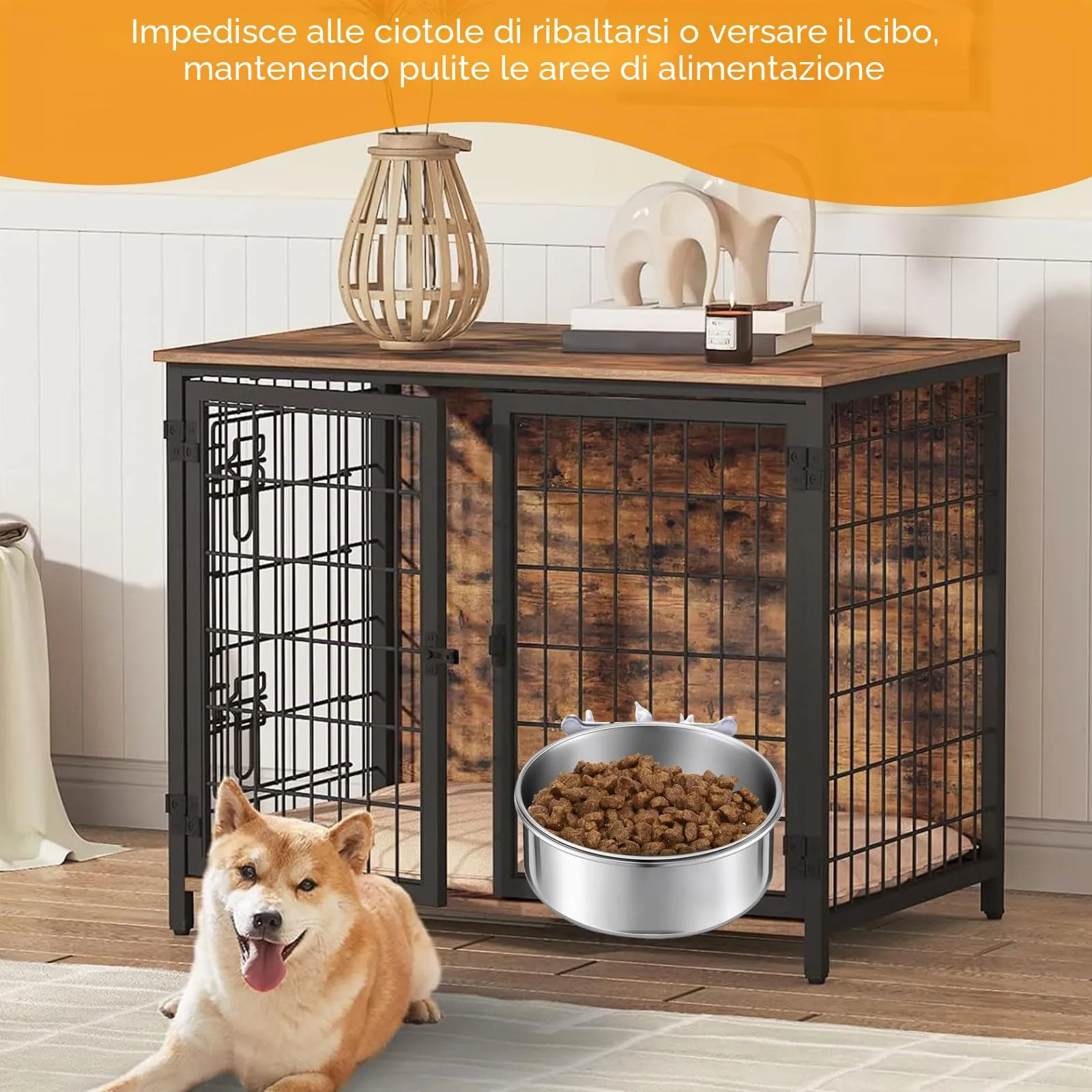 Ciotola per Cani da Appendere in Acciaio Inox Rimovibile e Facile da Pulire - immagine 6
