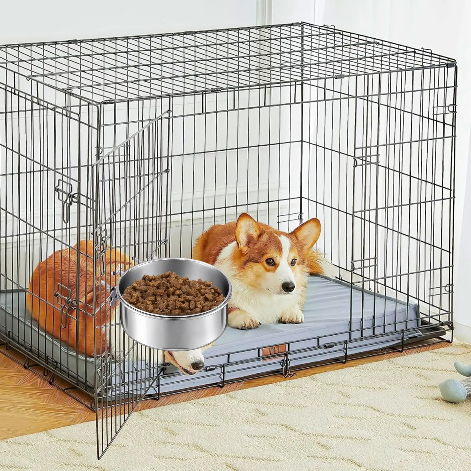 Ciotola per Cani da Appendere in Acciaio Inox Rimovibile e Facile da Pulire - immagine 7
