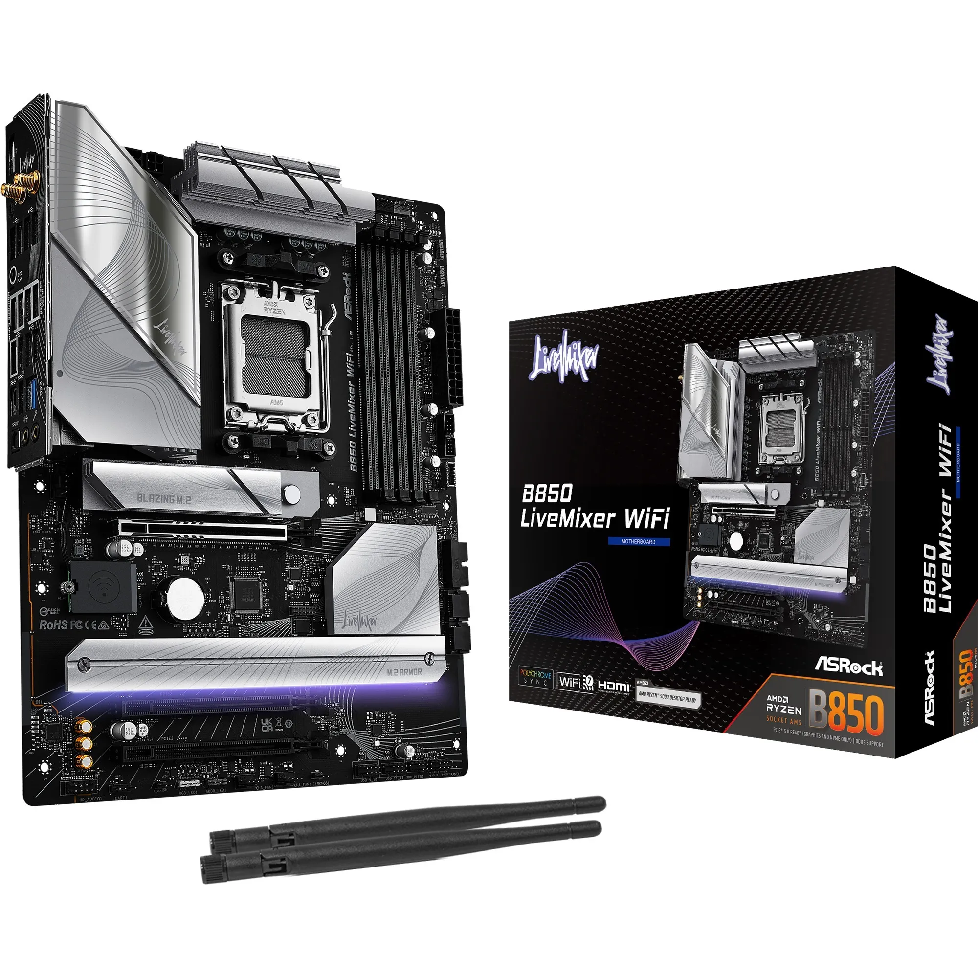 B850 LiveMixer WiFi, Scheda madre - immagine 1