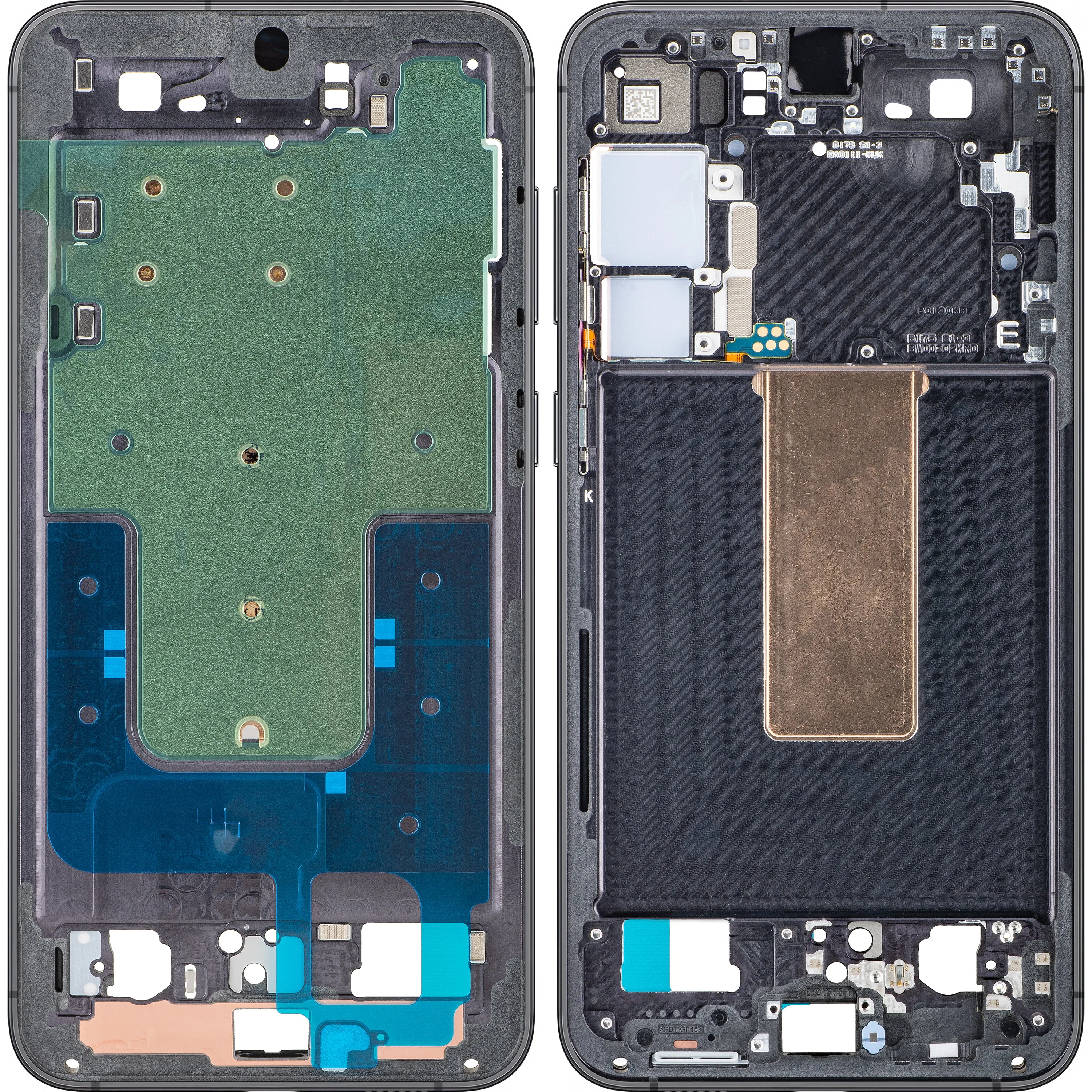 Custodia Centrale Samsung Galaxy S23+ S916, Nera (Phantom Black), Service Pack GH96-15838A - immagine 1