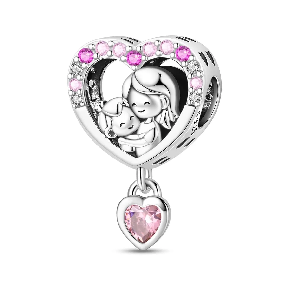QIKAOLA Ciondolo Bead Charm Perline in argento sterling S925 per bracciali e collane europee per donne - immagine 1