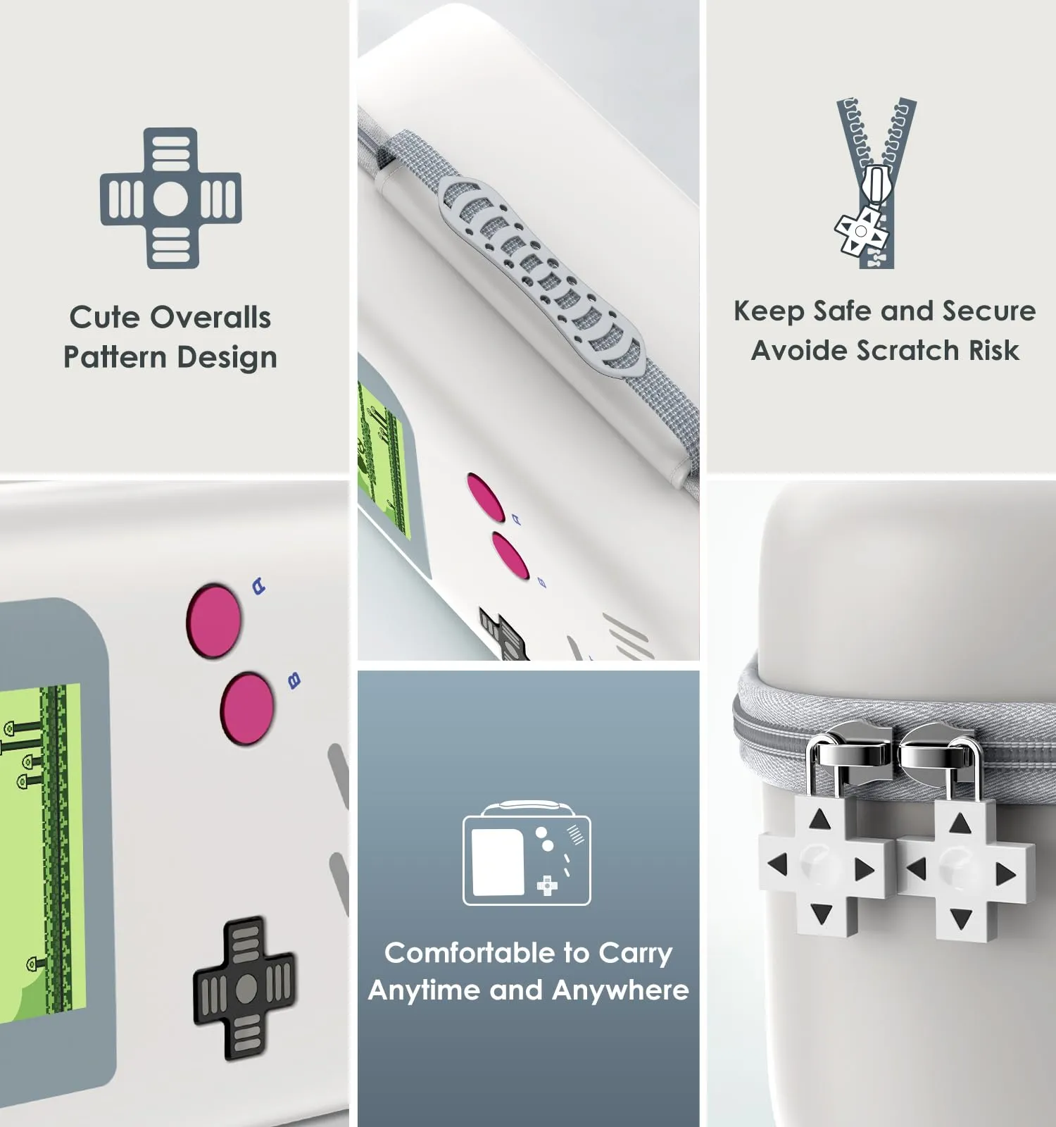iVoler Custodia di Trasporto compatibile con Nintendo Switch/Nintendo Switch 2, Case da Viaggio Rigido Deluxe per Console Switch e Altri Accessori (RetroShell DMG, Switch 2, Standard) - immagine 7