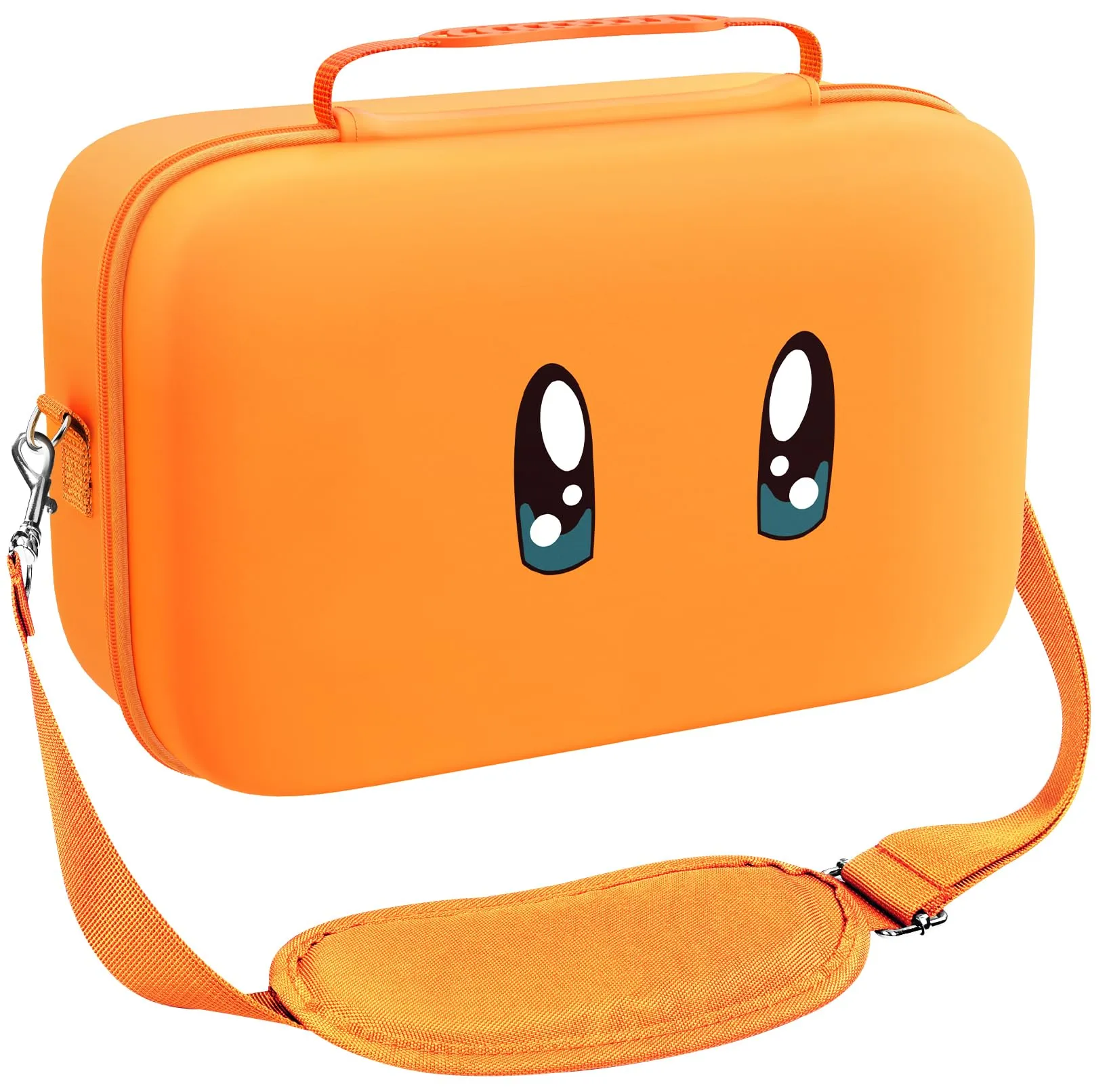 iVoler Custodia di Trasporto compatibile con Nintendo Switch/Nintendo Switch 2, Case da Viaggio Rigido Deluxe per Console Switch e Altri Accessori (Arancio, Switch 2, Standard) - immagine 1