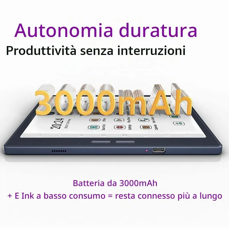 Bigme B7 Pro - Tablet elettronico a colori da 7 pollici con 8+128 GB di memoria e funzione telefono 4G (blu) - immagine 8