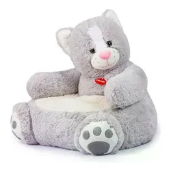 Poltroncina bimbo (18m+) Gatto Diana (50x50x50cm) Grigio 26899 - immagine 1