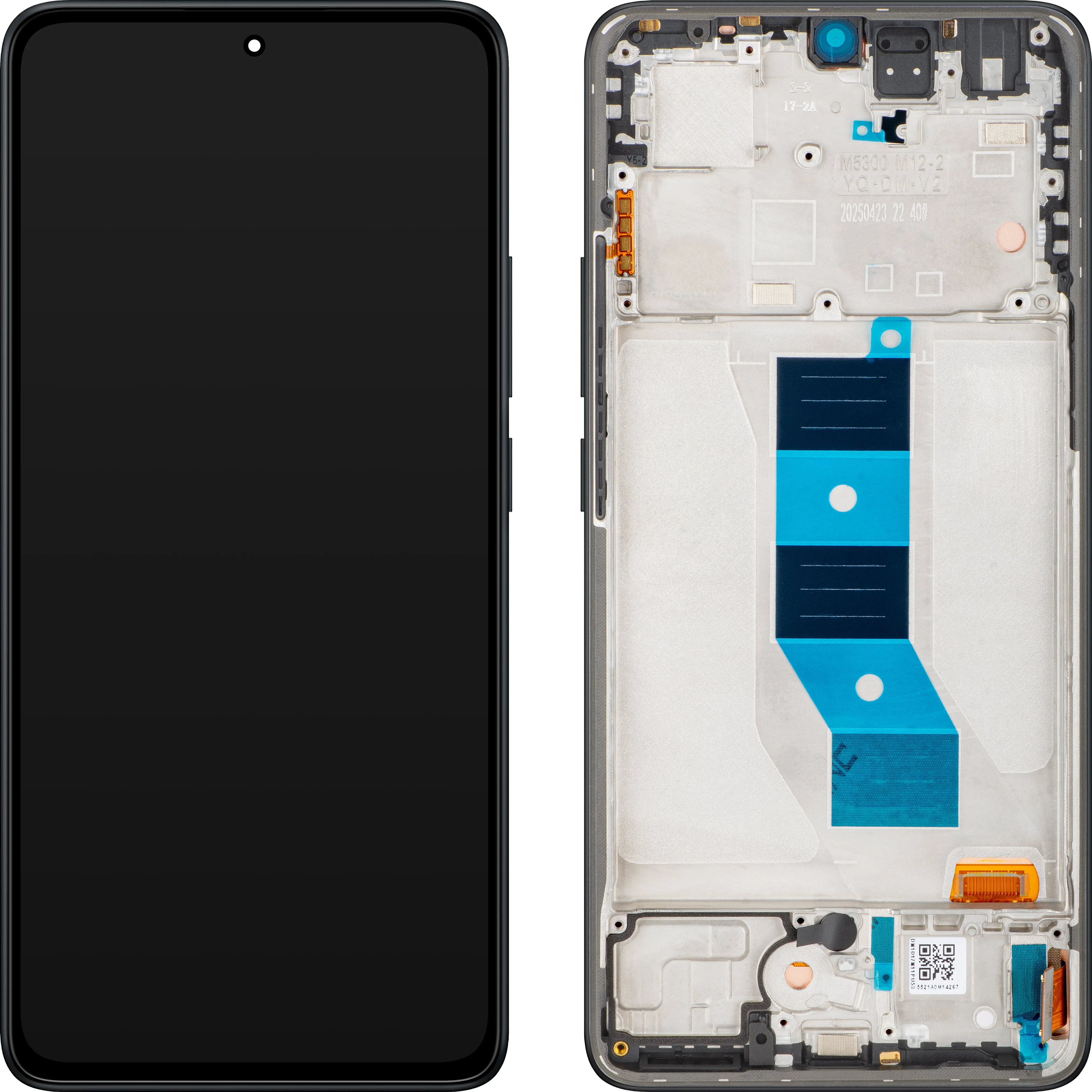 Display con Touchscreen Xiaomi Redmi Note 14 5G, con Cornice, Nero (Midnight Black), Service Pack 56002000O1700 - immagine 1