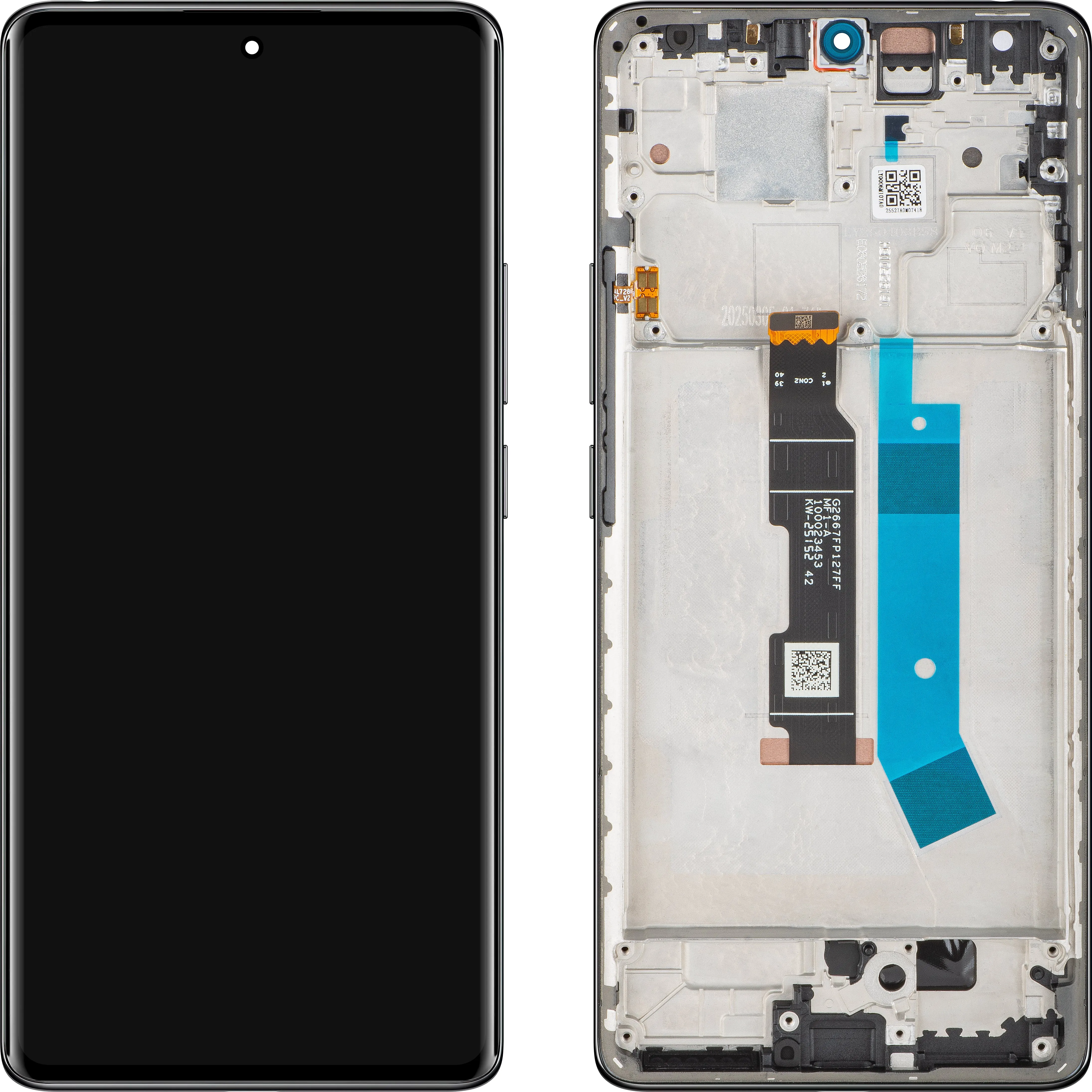 Display con Touchscreen Xiaomi Redmi Note 14 Pro 4G, con Cornice, Nero (Midnight Black), Service Pack 560003000O600 - immagine 1