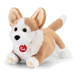 Peluche Cane Corgi Gilda S (24x16x19cm) CLASSIC Marrone e Bianco 52271 - immagine 1