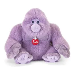Peluche Gorilla Giorgio S (22x19x16cm) CLASSIC Viola 27923 - immagine 1