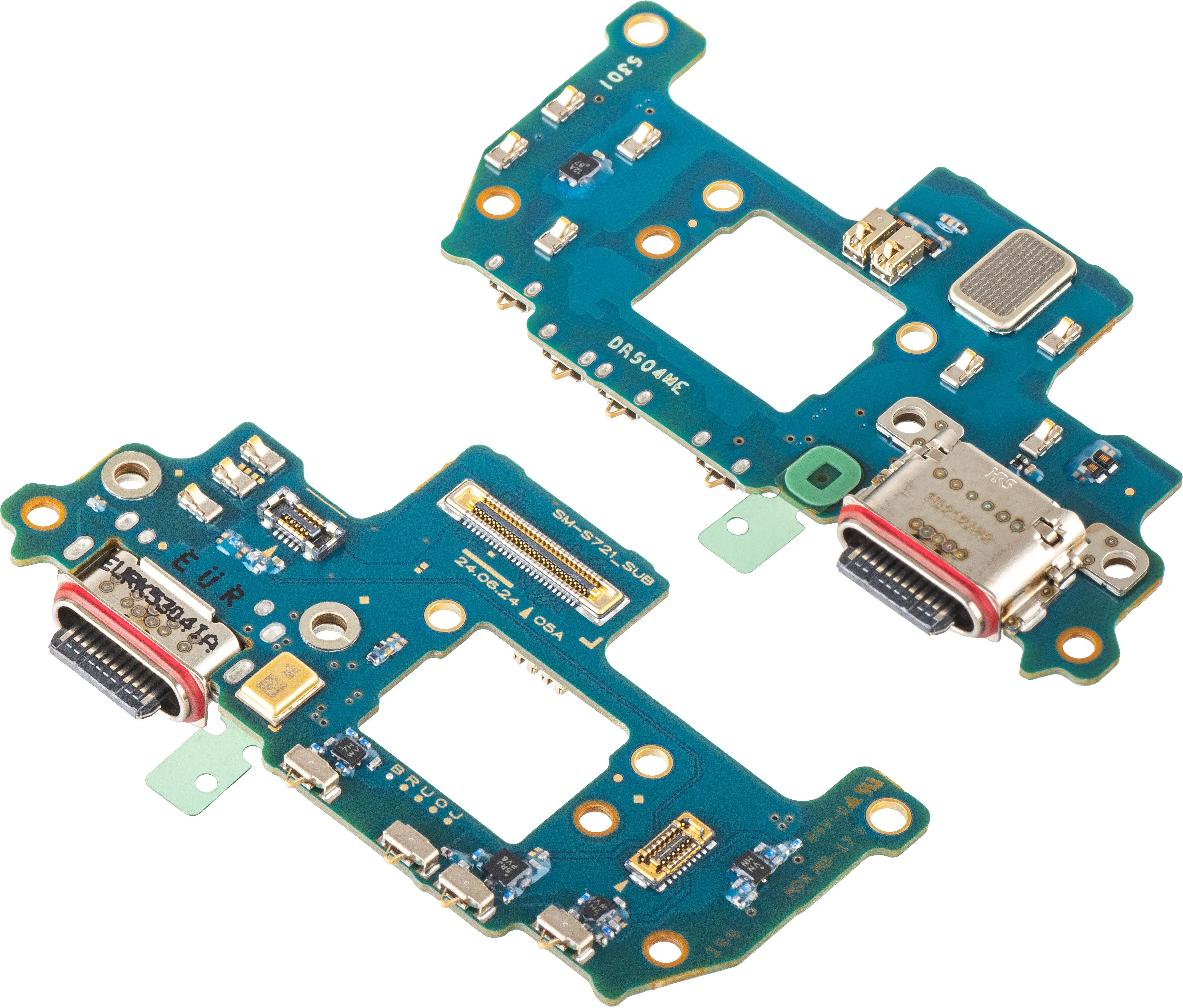 Scheda con Connettore di Ricarica - Microfono Samsung Galaxy S24 FE S721, Service Pack GH96-17724A - immagine 1