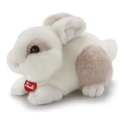 Peluche Coniglietto (16x8x11cm) TRUDINO Bianco e Beige 51109 - immagine 1