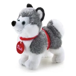 Peluche Cagnolino Husky Marcus (15x8x15cm) TRUDINO Grigio e Bianco 51010 - immagine 1