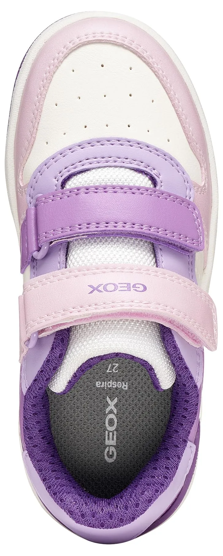 Geox Junior Girl J WASHIBA Girl B Sneakers White/Dk Lilac 26_EU - immagine 3