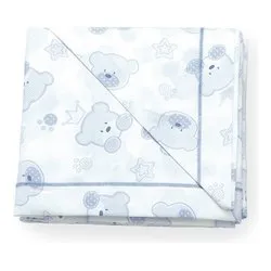 Set lenzuola lettino completo 3 pz TENEREZZE Azzurro 020 1000 004 - immagine 1