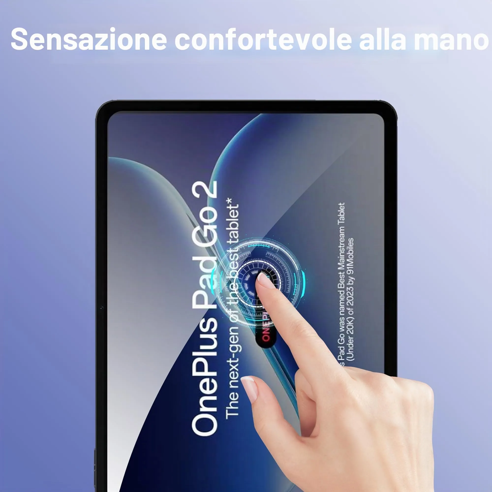 CAUHENYEE Pellicola Protettiva per OnePlus Pad Go 2 / OPPO Pad 5 12.1" Vetro Temperato, Confezione da 2 HD Trasparente Pellicola Protettiva in Vetro Protettiva per OPPO Pad 5 12.1", AntiGraffio - immagine 3