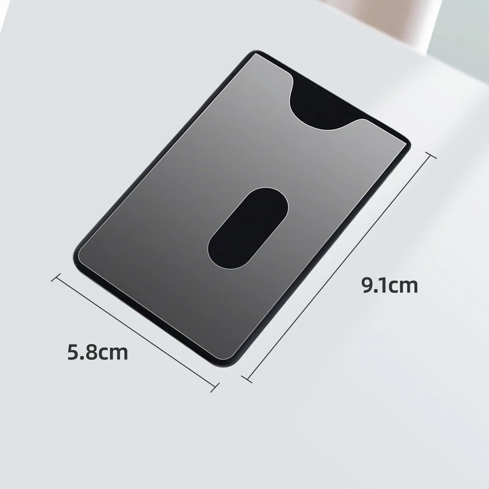 Carehabi Porta Carte di Credito Schermato 6 Pezzi Schermatura Carta di Credito Custodia Trasparente RFID 13.56 MHz per Viaggio e Uso Quotidiano 86x54mm Nero - immagine 7