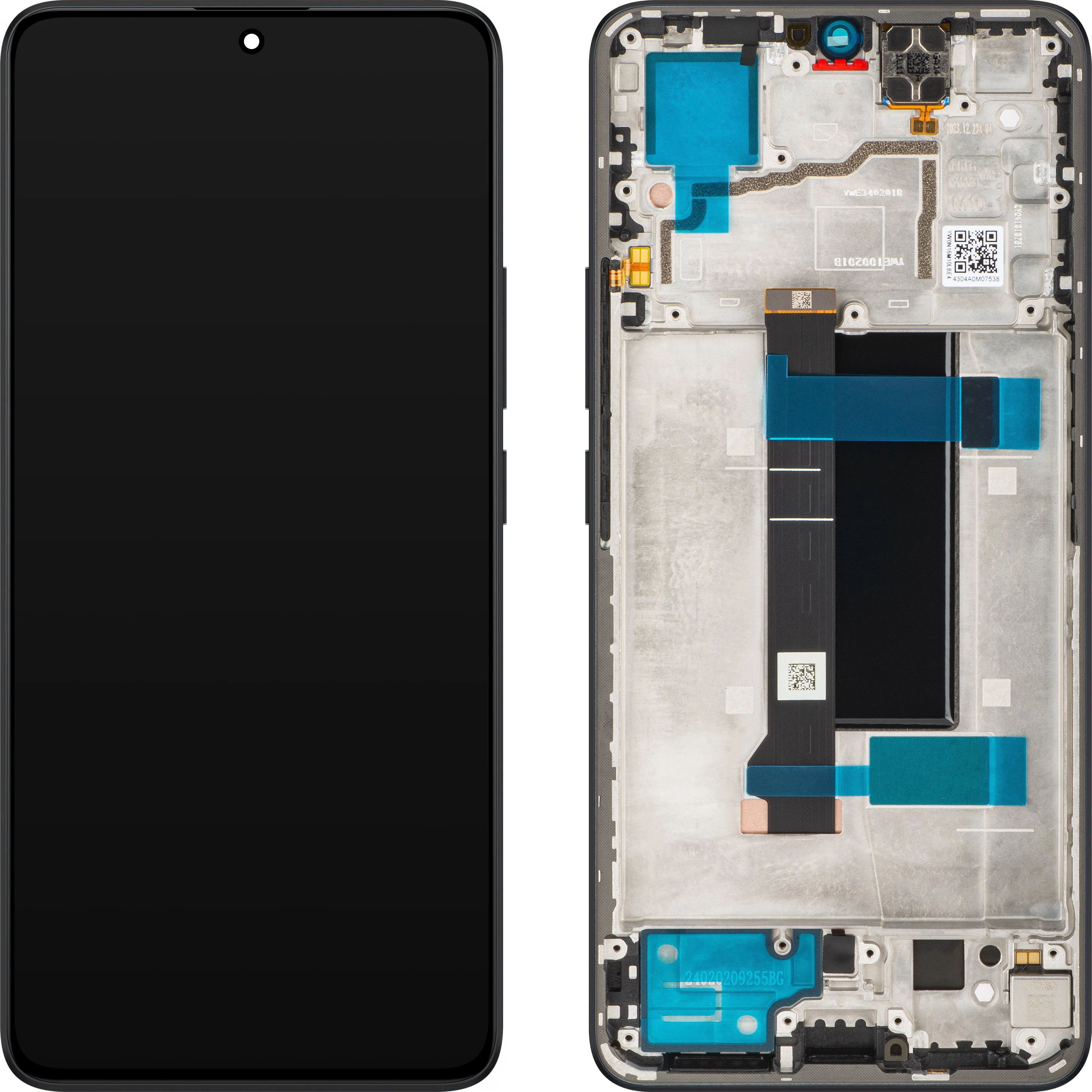 Display con Touchscreen Xiaomi Poco X6 / Redmi Note 13 Pro 5G, con Cornice, Nero, Service Pack 5600020N1600 - immagine 1