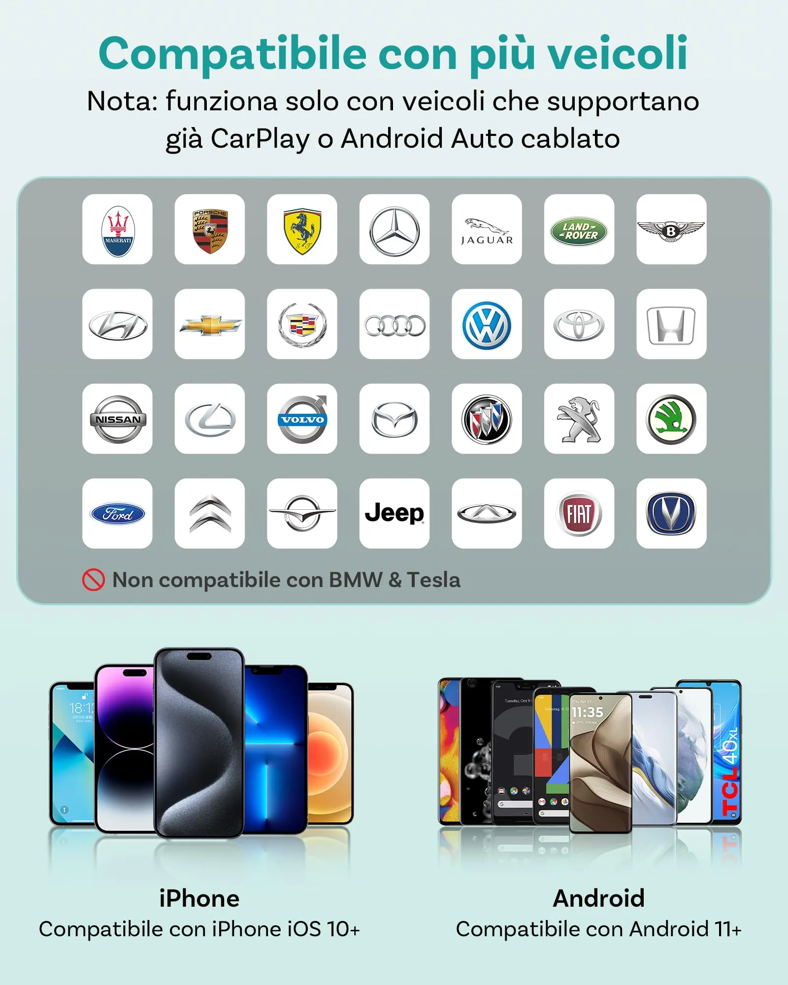 2026 OTTOCAST MINI Cube 3.0 Wireless CarPlay & Android Auto Adapter - immagine 7