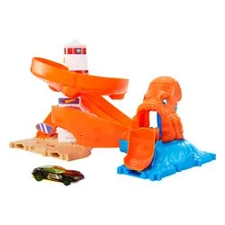 Playset Creature Mostruose con auto 1:64 HOT WHEELS CITY Assortito HDR29 - immagine 1