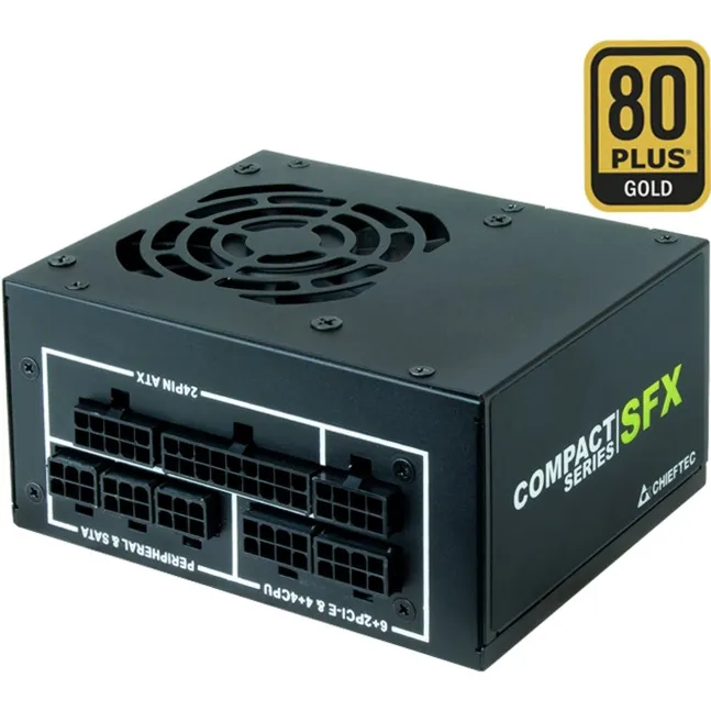CSN-650C alimentatore per computer 650 W 20+4 pin ATX SFX Nero, Alimentatore PC - immagine 1