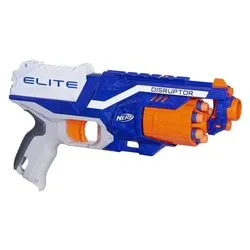 Pistola blaster Elite Disruptor 6cp tamburo rotante (30cm) NERF E0391400 - immagine 1