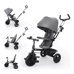 Triciclo evolutivo 6 in 1 (112x52,5cm) ASTON 2 Grey KRASTO02GRYPL00 - immagine 1