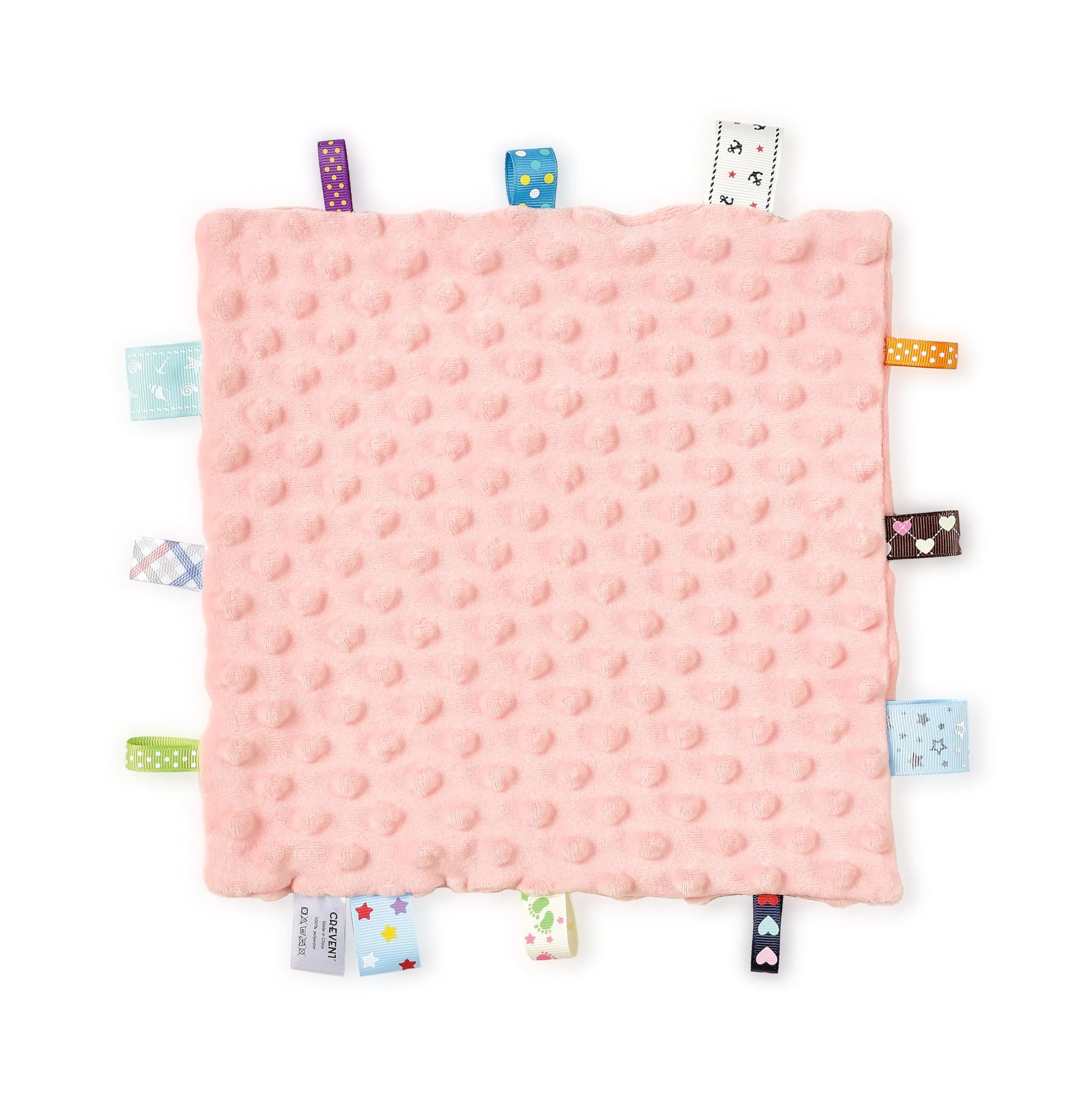 CREVENT Lenzuolo di Sicurezza per Bambini, Morbida Coperta per Neonati, Coperta Sensoriale in Pelliccia per Bambine, Compagno di Sonno Rilassante, 24X24cm 10"X10" 2 Pezzi - immagine 3