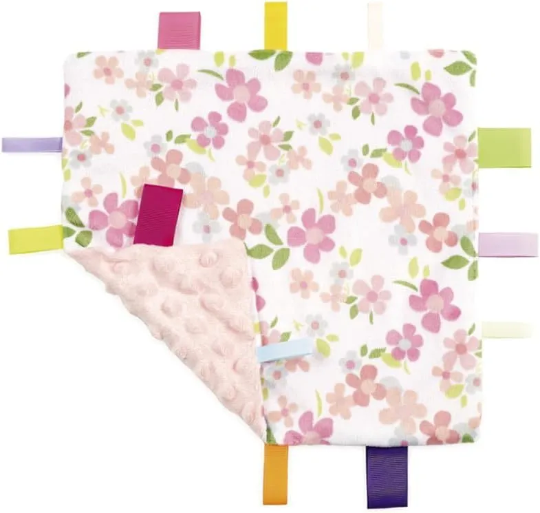 CREVENT Lenzuolo di Sicurezza per Bambini, Morbida Coperta per Neonati, Coperta Sensoriale in Peluche per Bambine, Compagno di Sonno Rilassante, 24X24cm 10"X10" 2 Pezzi - immagine 3