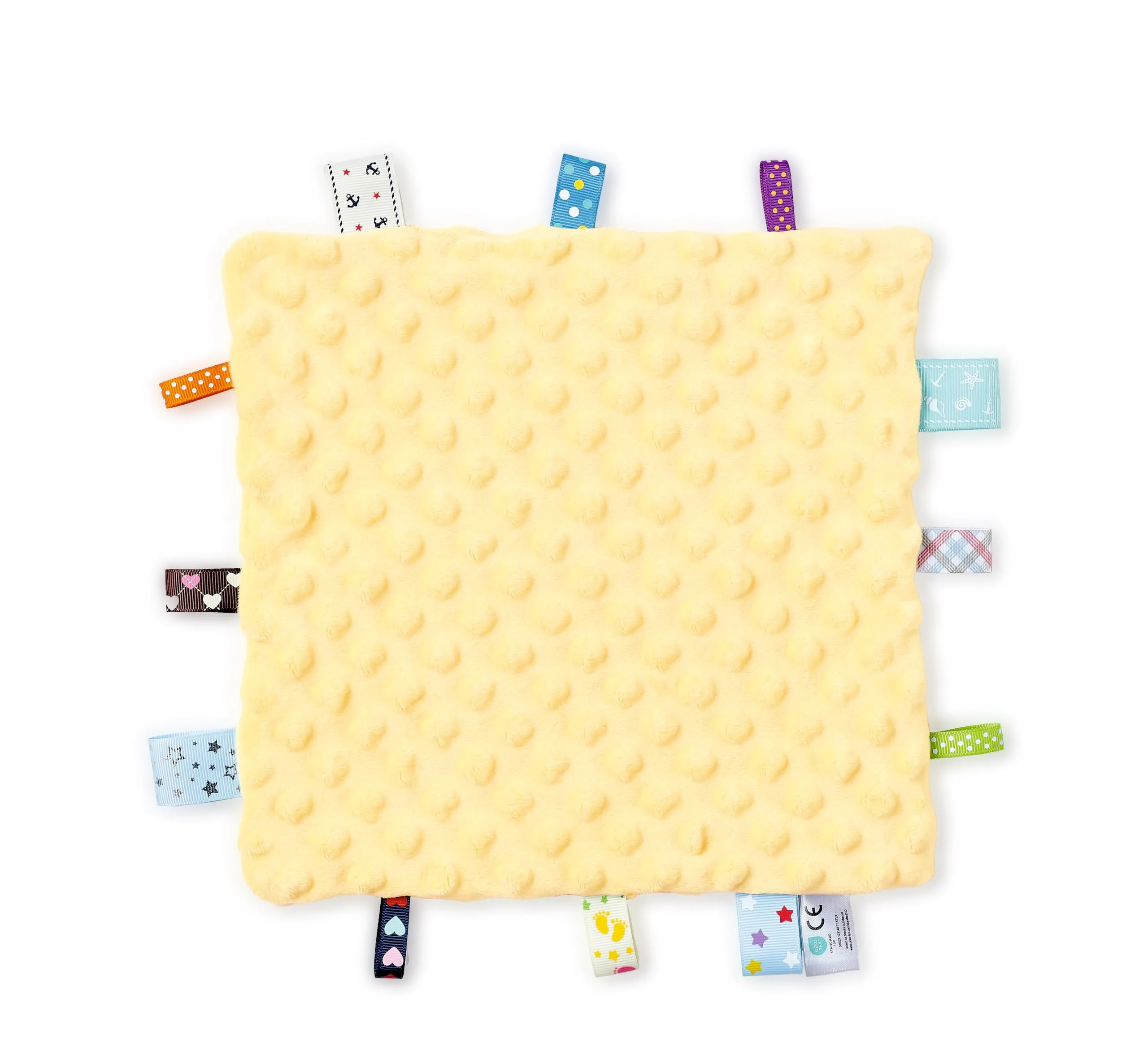 CREVENT Lenzuolo di Sicurezza per Bambini, Morbida Coperta per Neonati, Coperta Sensoriale in Peluche per Bambine, Compagno di Sonno Rilassante, 24X24cm 10"X10" 2 Pezzi - immagine 3