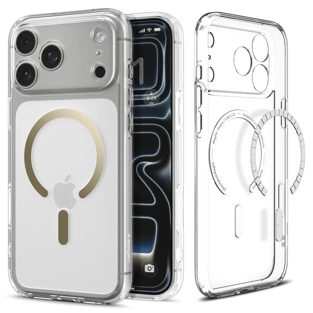 Custodia MagSafe per Apple iPhone 17 Pro, Spigen, Ultra Hybrid, Dorata ACS10348 - immagine 1