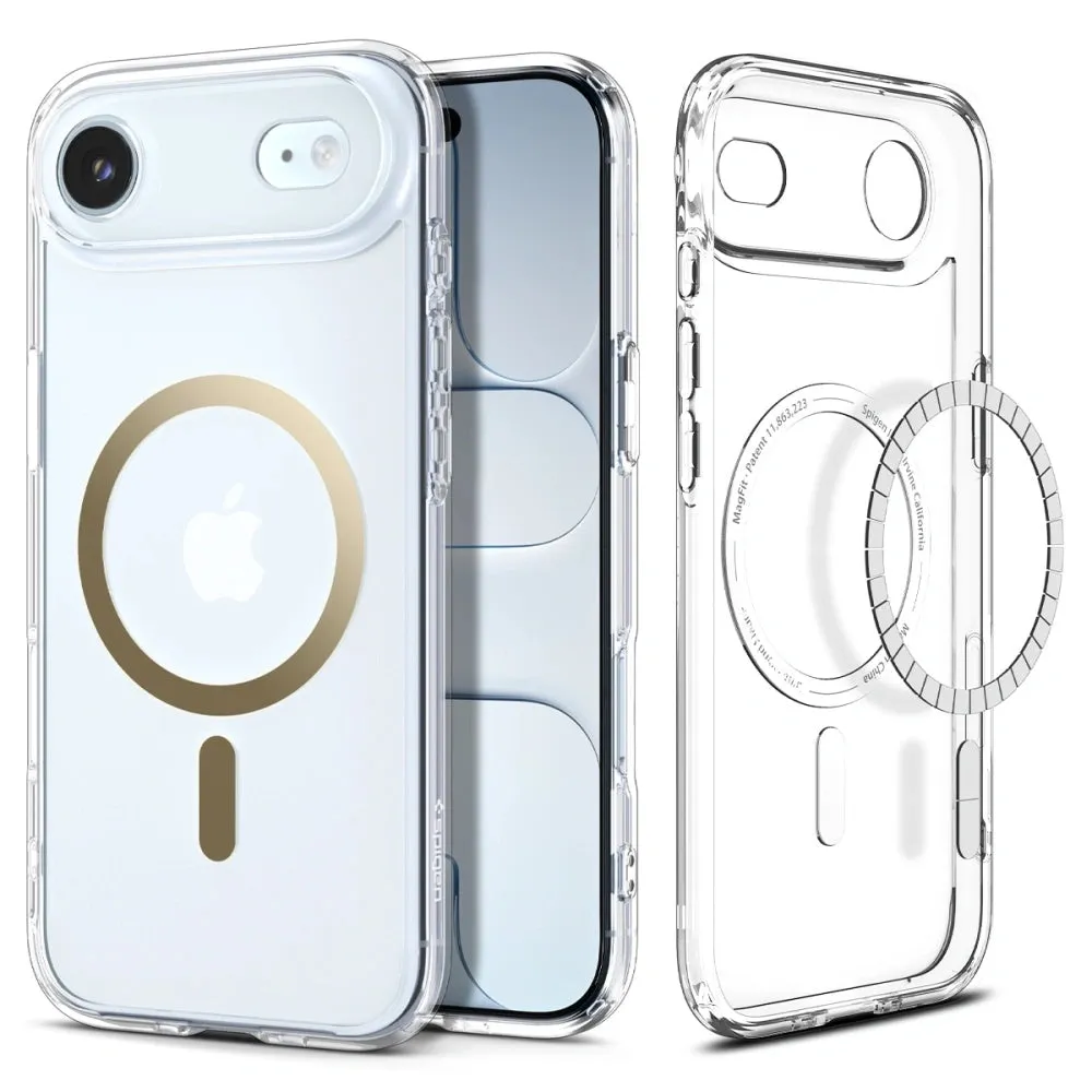 Custodia MagSafe per Apple iPhone 17 Air, Spigen, Ultra Hybrid, Oro Trasparente ACS10315 - immagine 1