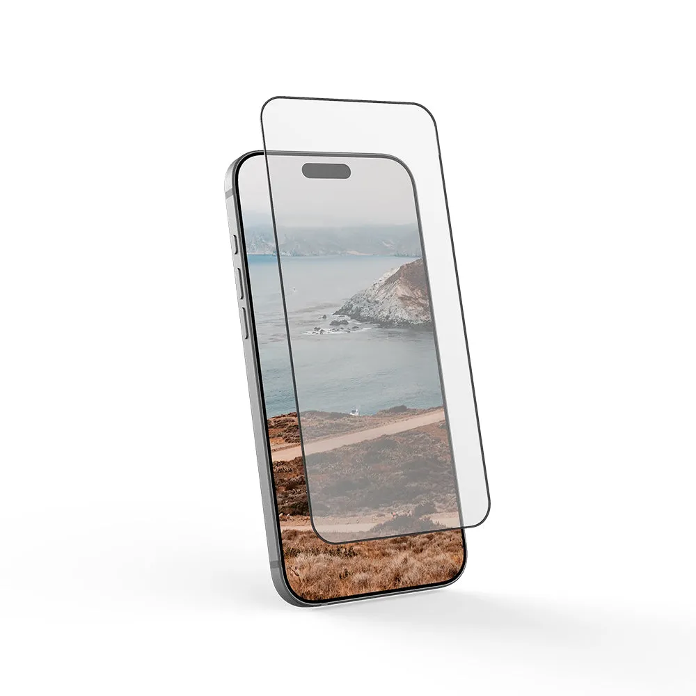 Pellicola protettiva per schermo Urban Armor Gear Shield per Apple 17 Pro Max, Vetro temperato, Full Glue, Nero - immagine 1