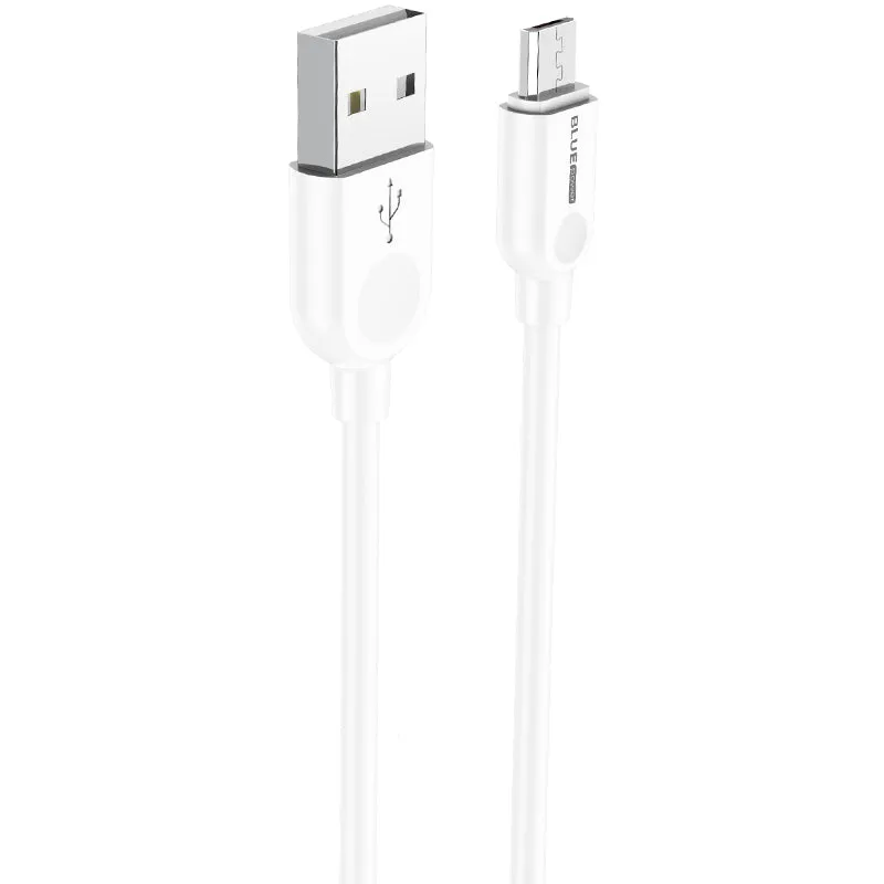 Cavo Dati e Ricarica USB-A - microUSB BLUE Power BM2BX14 LinkJet, 18W, 2m, Bianco - immagine 1