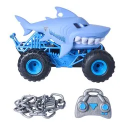 Radiocomando Chomping Megalodon Truck scala 1:15 (34,8cm) MONSTER JAM 6077795 - immagine 1