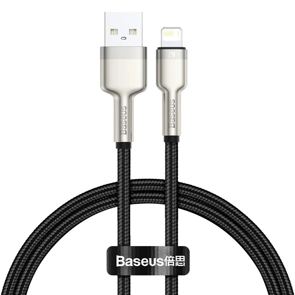 Cavo Dati e Ricarica USB-A - Lightning Baseus Cafule Metal Series, 18W, 0.25m, Nero CALJK-01 - immagine 1