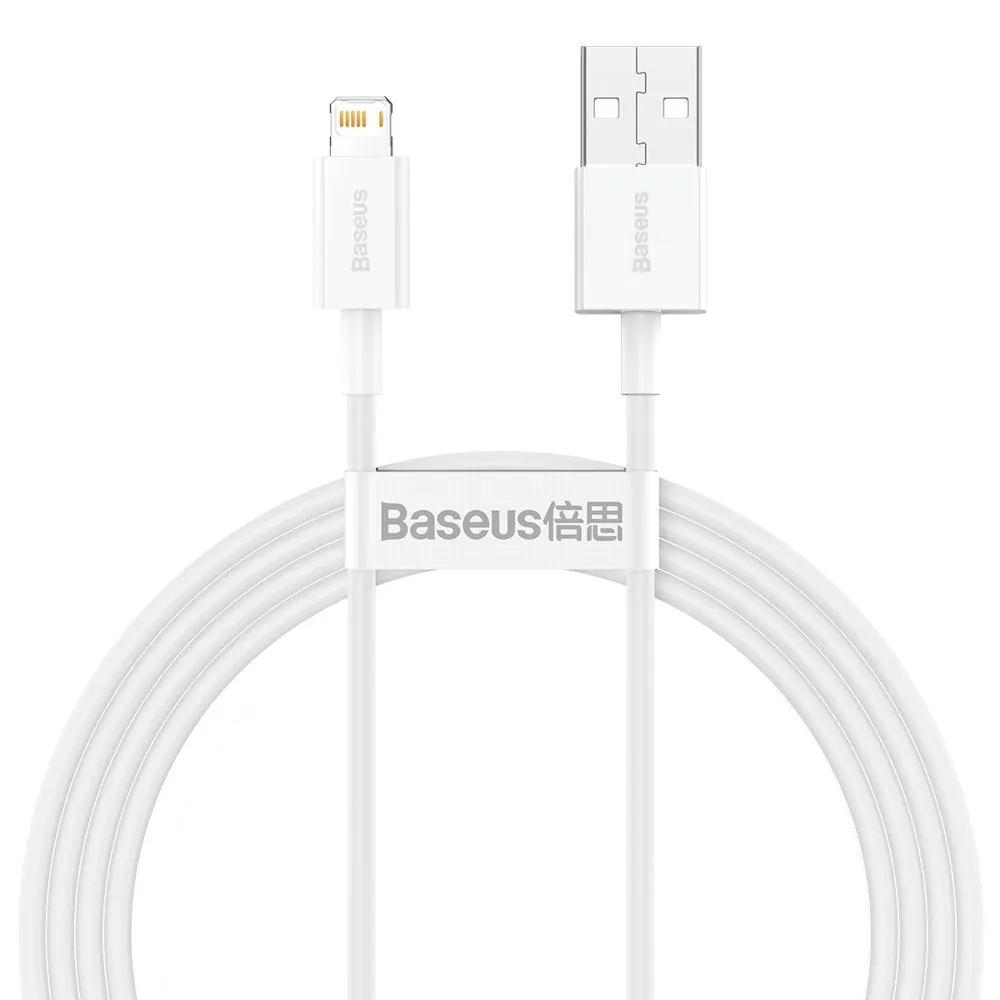 Cavo Dati e Ricarica USB-A - Lightning Baseus Superior Series, 20W, 1.5m, Bianco CALYS-B02 - immagine 1