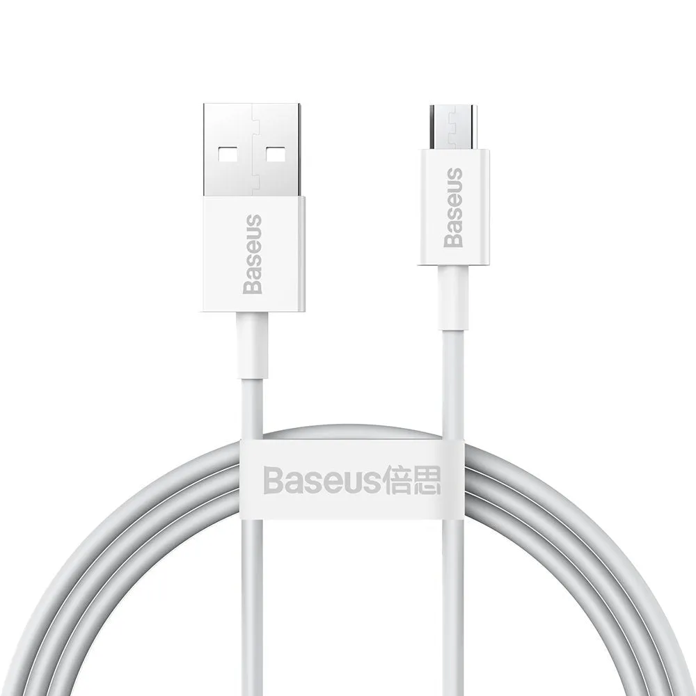 Cavo Dati e Ricarica USB-A - microUSB Baseus Superior Series, 18W, 1m, Bianco CAMYS-02 - immagine 1